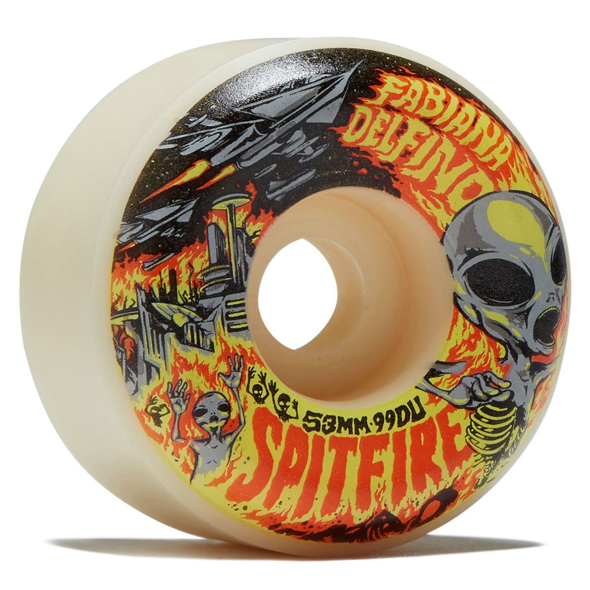 Spitfire Fabiana Invasion F4 99d Conical Full Skateboard Wheels - Natural - 53mm image 1