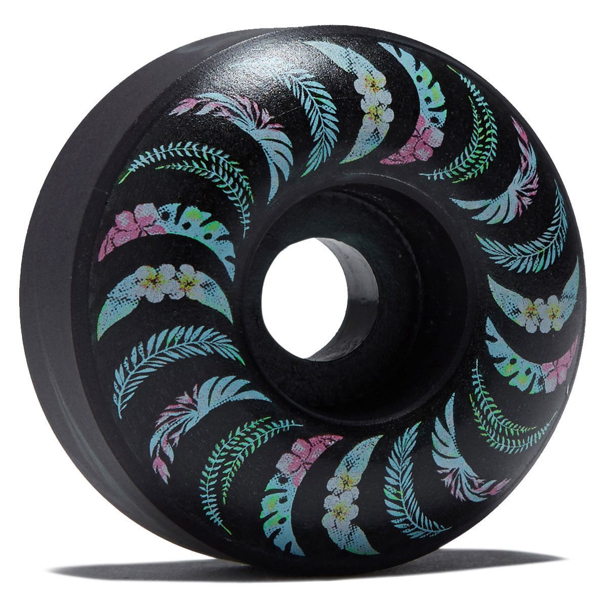 Spitfire Team Floral F4 99d Classic Skateboard Wheels - Teal/Black Swirl - 53mm image 1