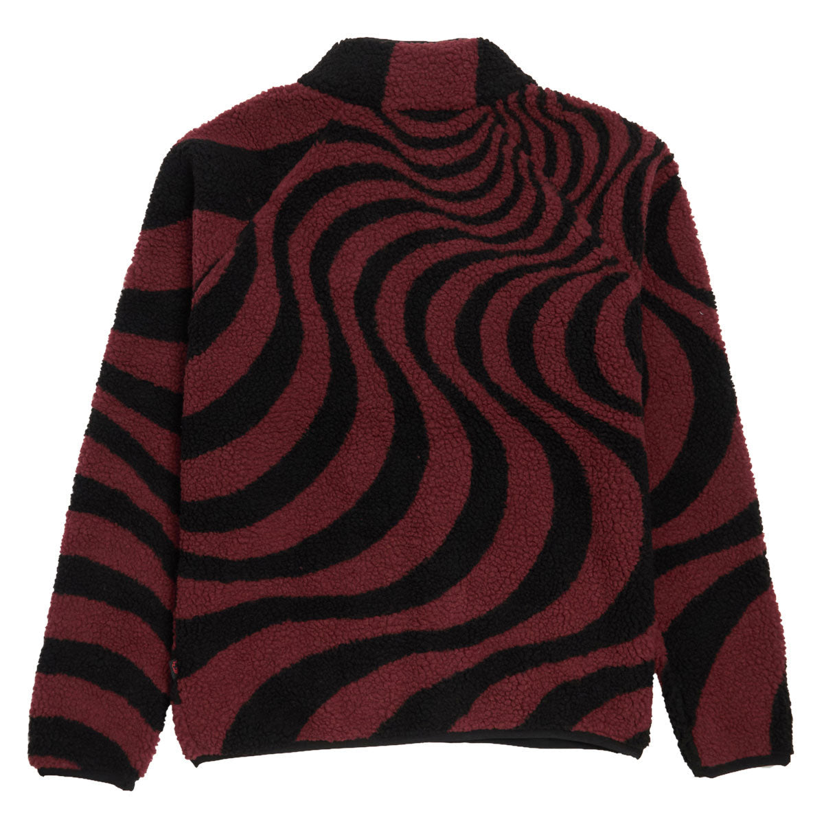 Spitfire Classic '87 Swirl Fleece Jacket - Black/Dark Red image 2