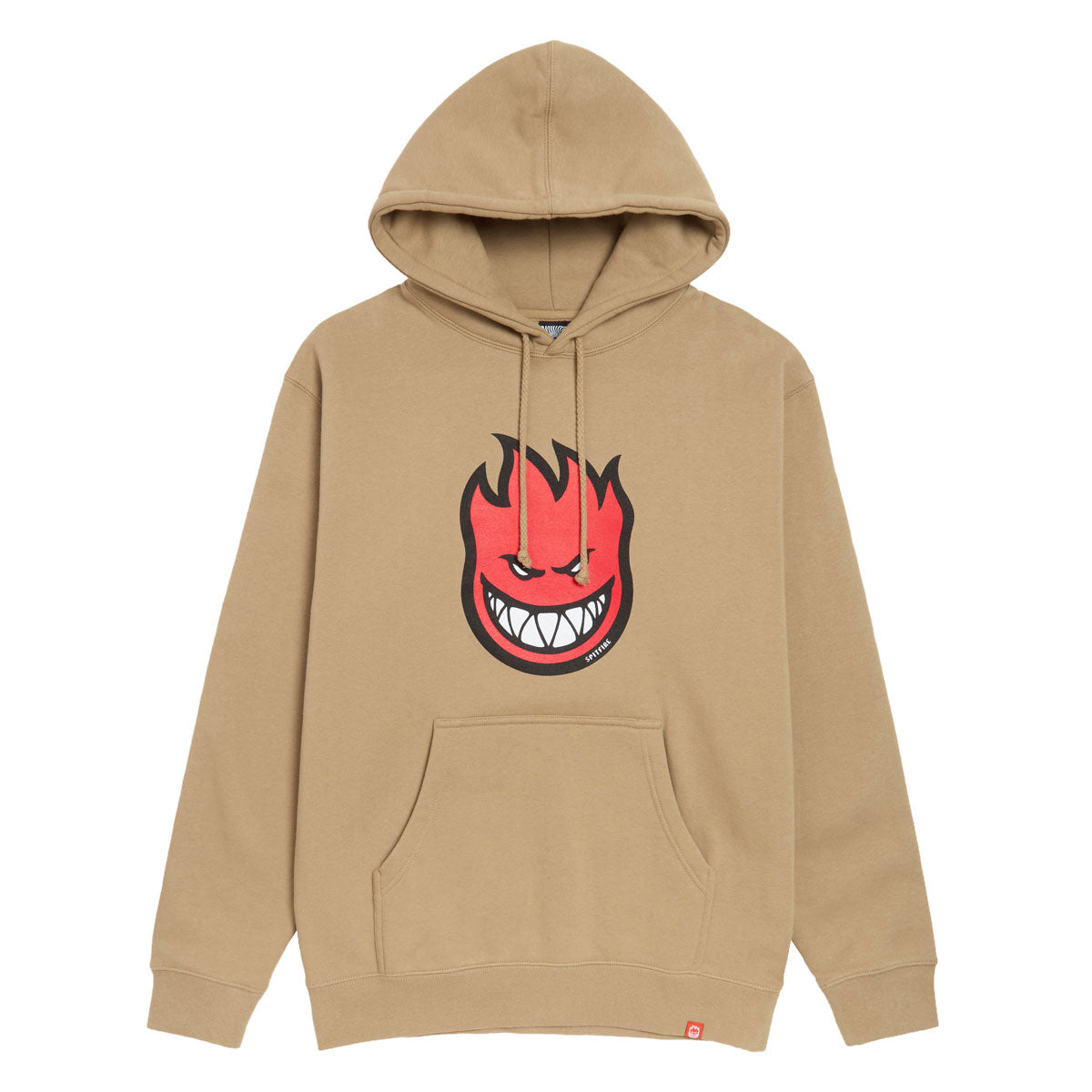 Spitfire Bighead Fill Hoodie - Sandstone/Red/Black/White Print image 1
