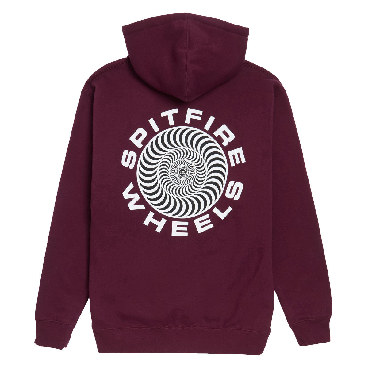 Spitfire Classic '87 Swirl Fill Hoodie - Maroon/White/Black Prints image 1