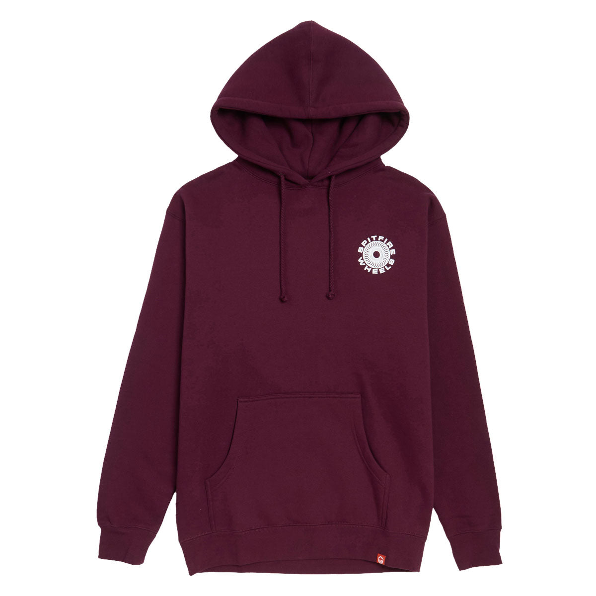 Spitfire Classic '87 Swirl Fill Hoodie - Maroon/White/Black Prints image 2