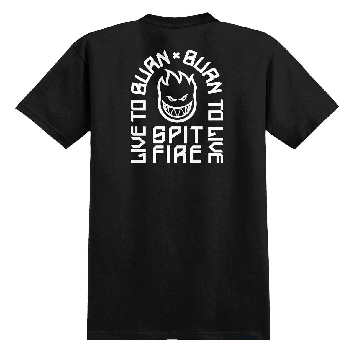 Spitfire LTB Arch II T-Shirt - Black/White Prints image 1
