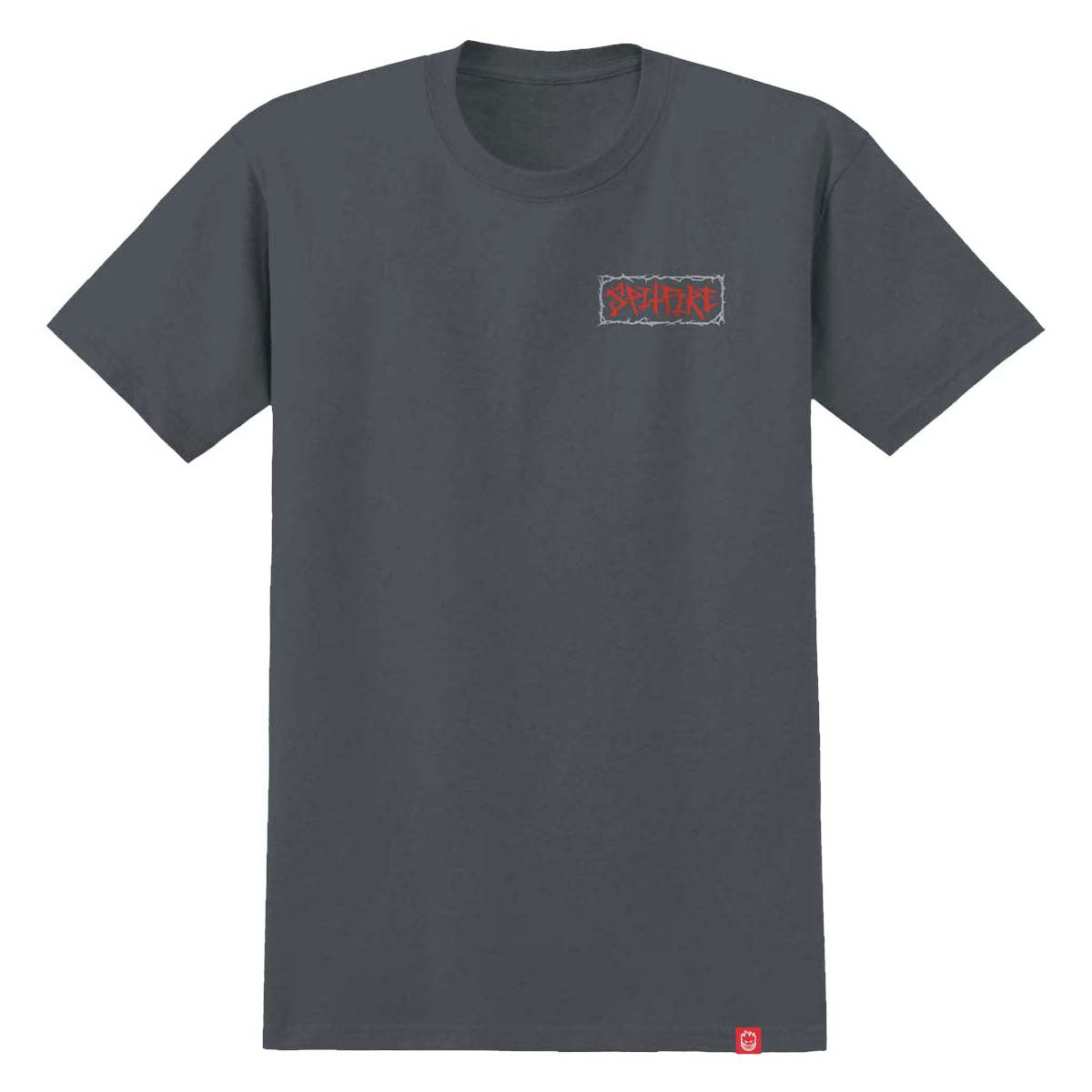 Spitfire Gas Mask T-Shirt - Charcoal/Multi Color Prints image 2