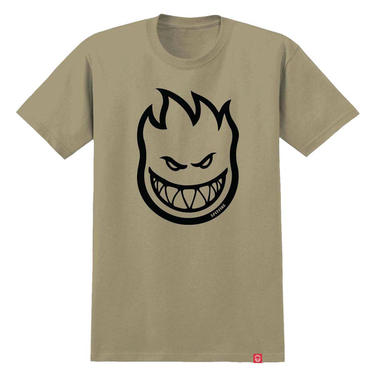 Spitfire Bighead T-Shirt - Sand/Black Print image 1