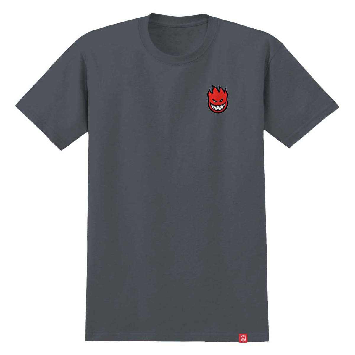 Spitfire Lil Bighead Fill T-Shirt - Charcoal/Red/Black/White Print image 1