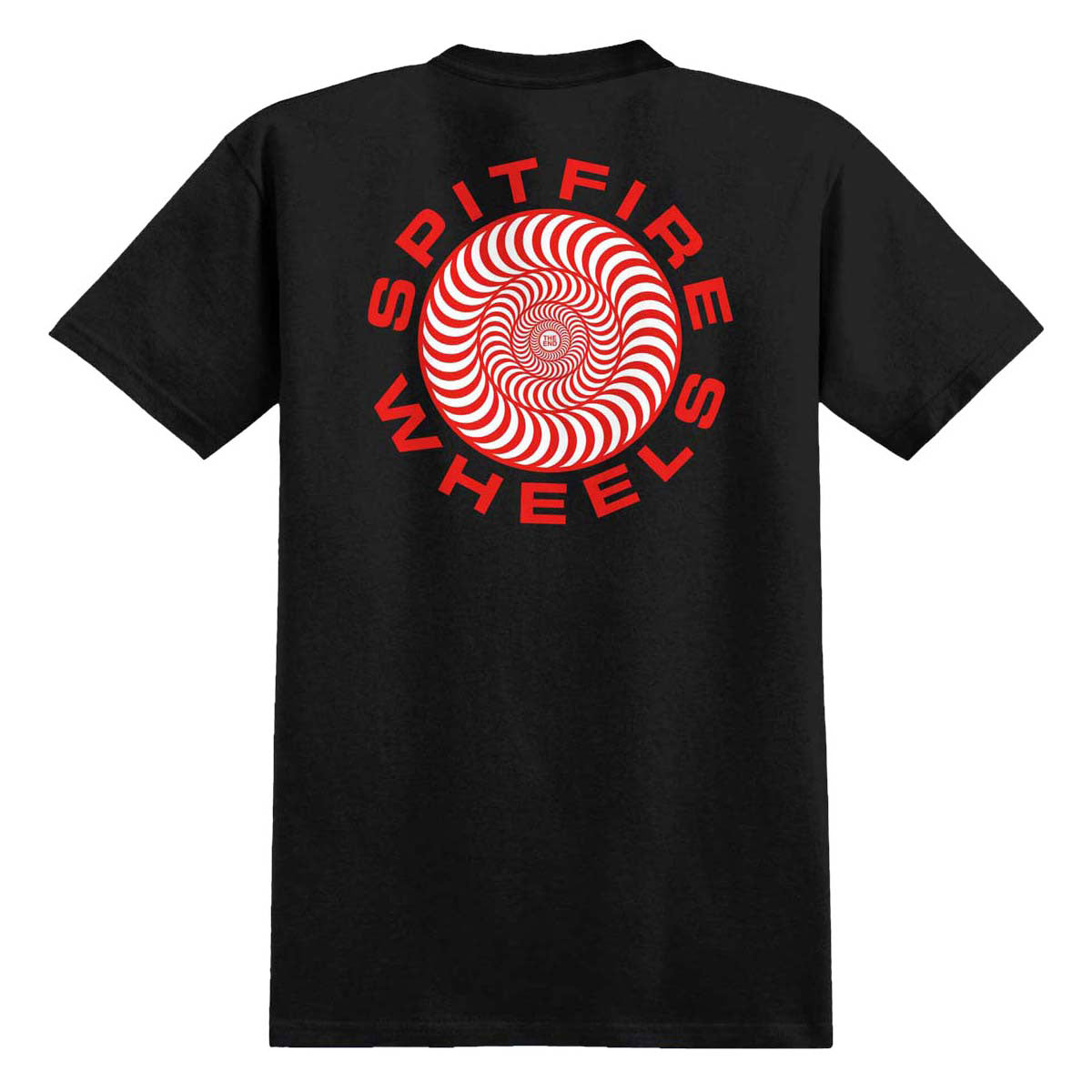 Spitfire Classic '87 Swirl Fill T-Shirt - Black/Red/White Prints image 1