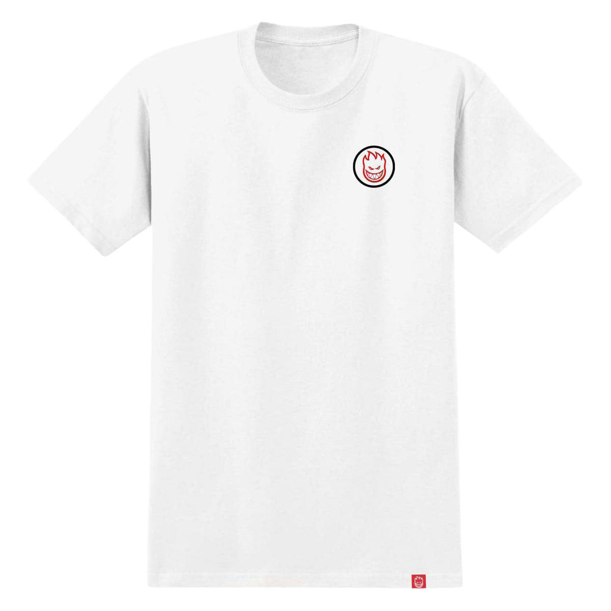 Spitfire Classic Swirl Overlay T-Shirt - White/Red/Black Prints image 2
