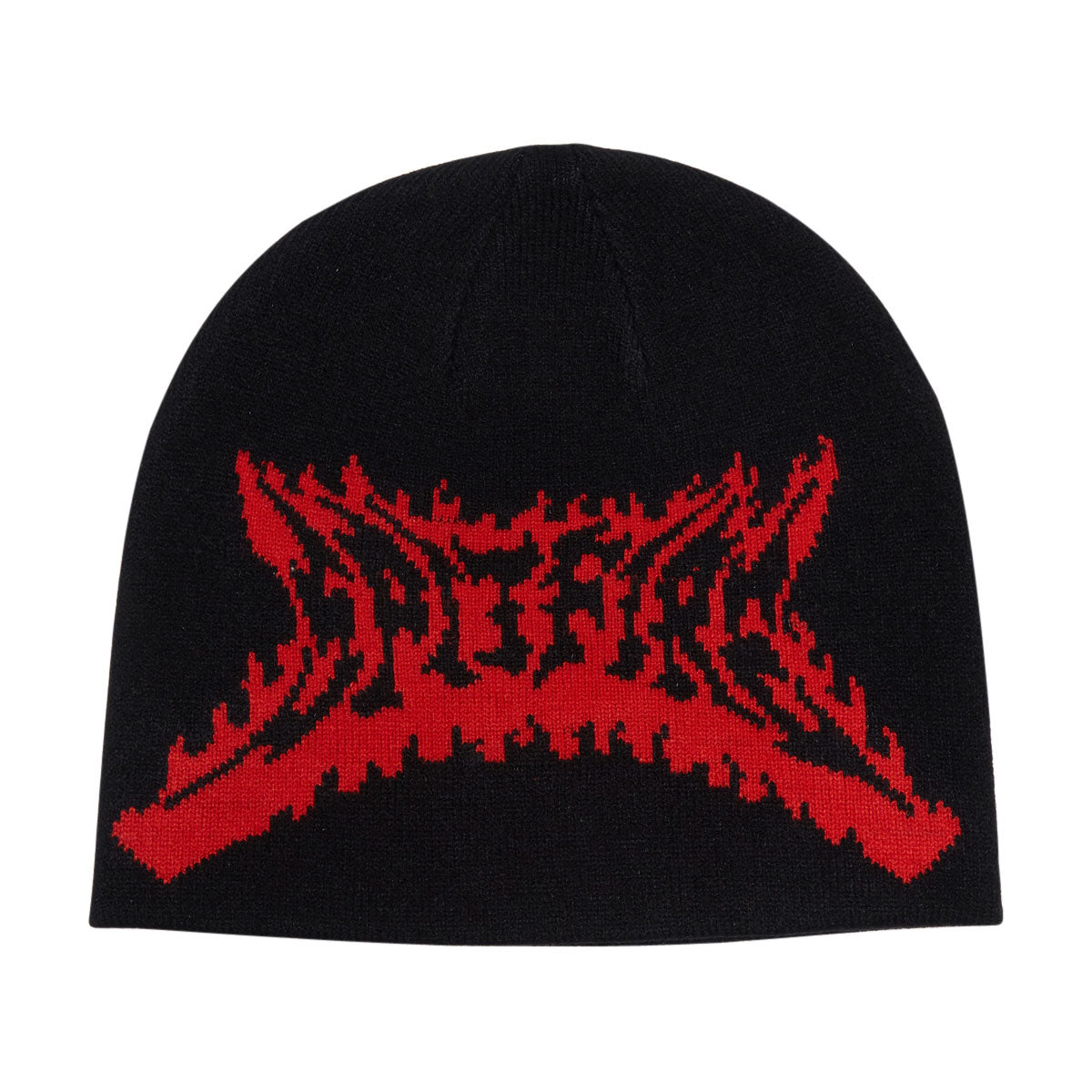 Spitfire Flame Out Skully Beanie - Black/Red image 1