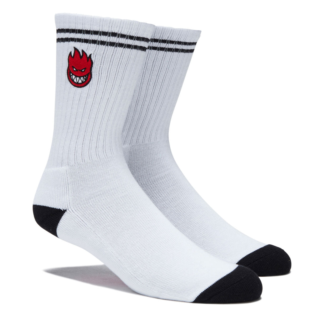 Spitfire Bighead Fill Emb Socks - White/Black/Red image 2