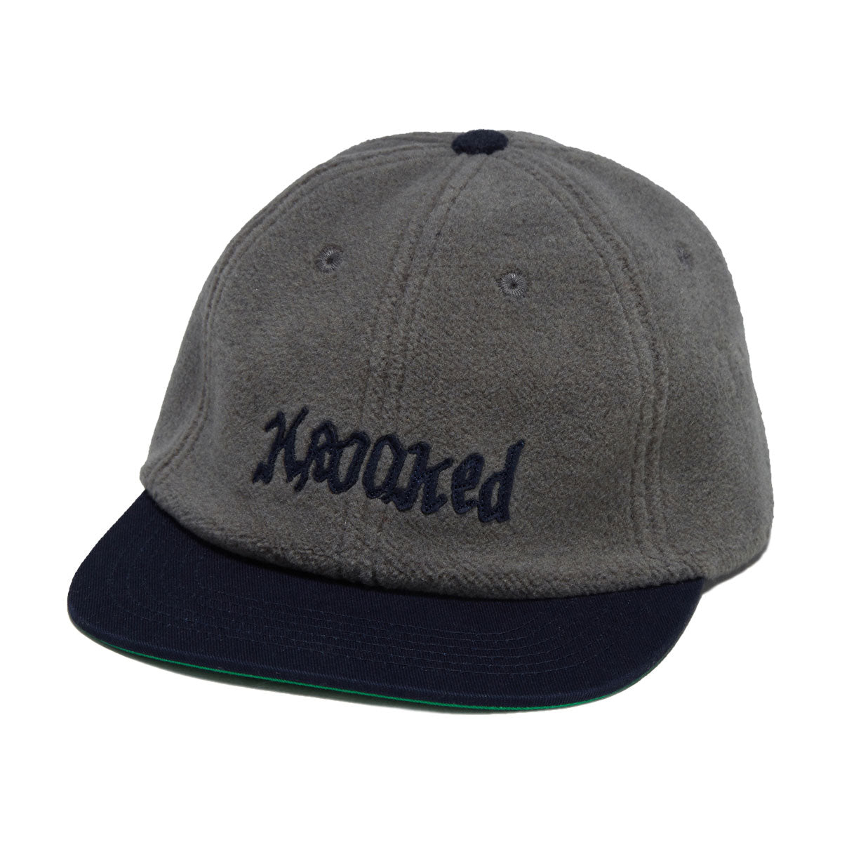Krooked Double Ok Script Hat - Grey/Navy image 1