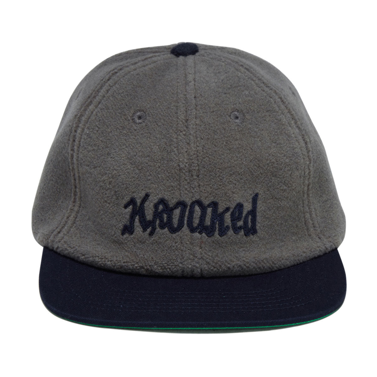 Krooked Double Ok Script Hat - Grey/Navy image 5