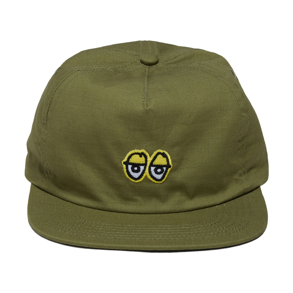 Krooked Eyes Hat - Olive/Yellow image 5
