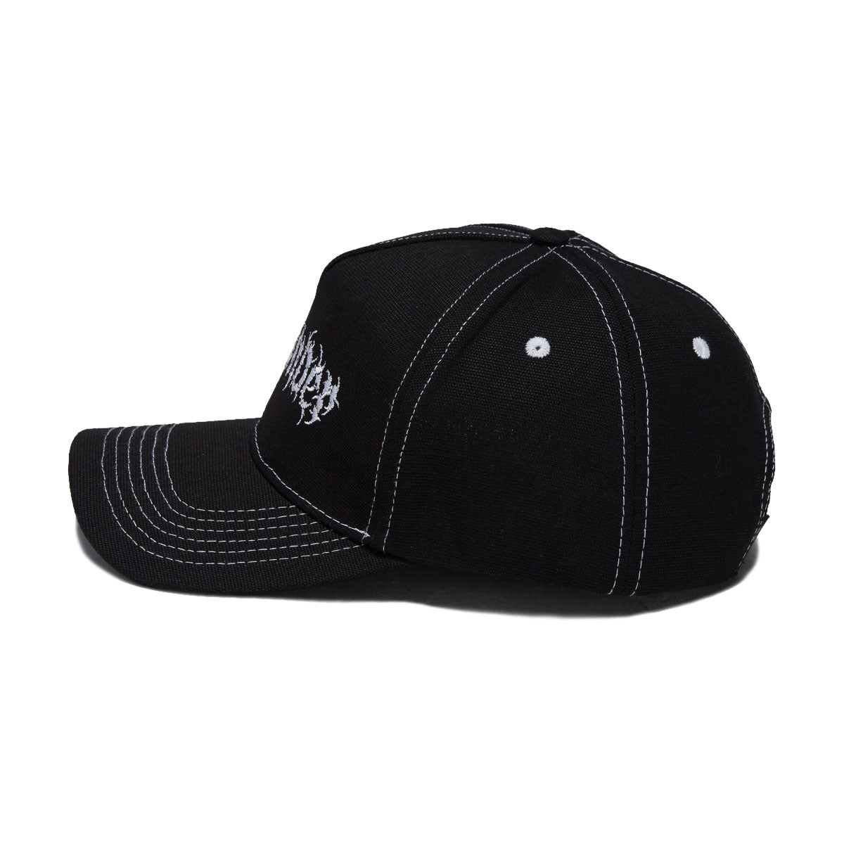 Thunder Vertebrae Script Hat - Black/Black/White image 3