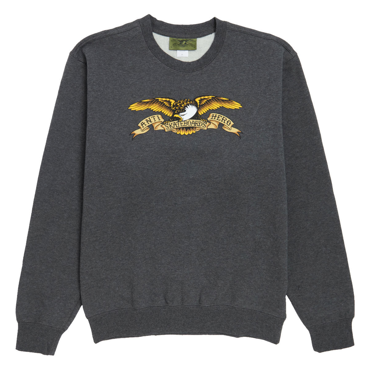 Anti-Hero Eagle Hoodie - Charcoal Heather/Black Multi Color Print image 1