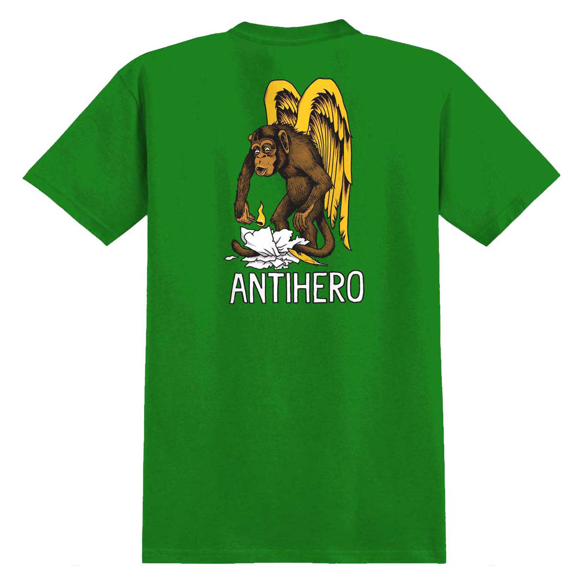 Anti-Hero Daan First T-Shirt - Kelly Green/Multi Color Prints image 1