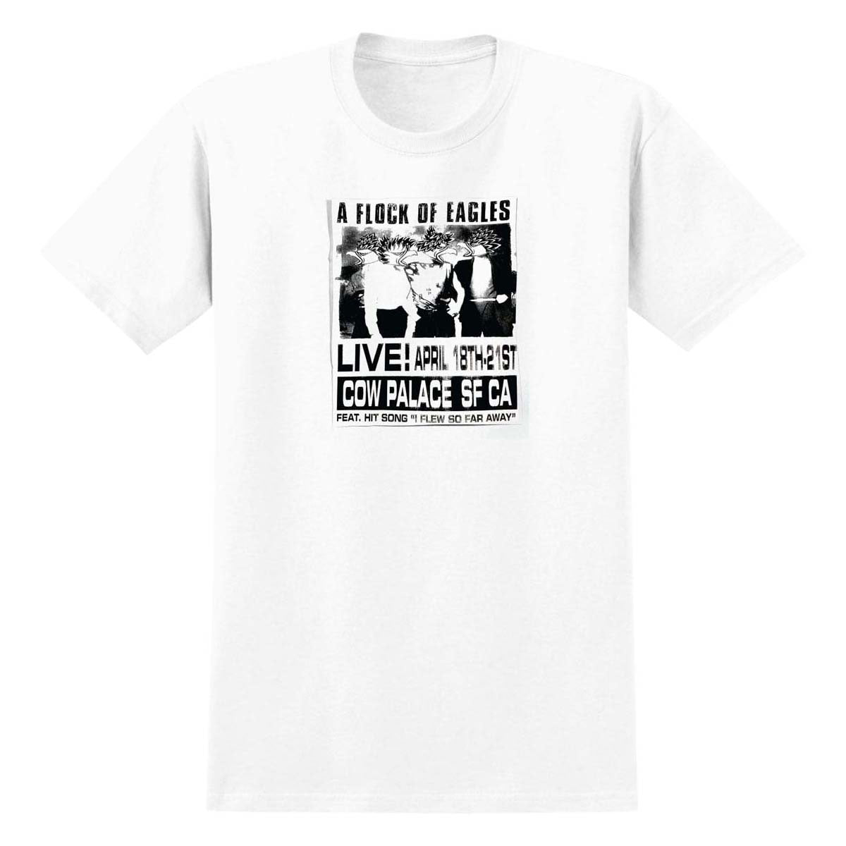 Anti-Hero Flock Of Eagles T-Shirt - White/Black/White Print image 1