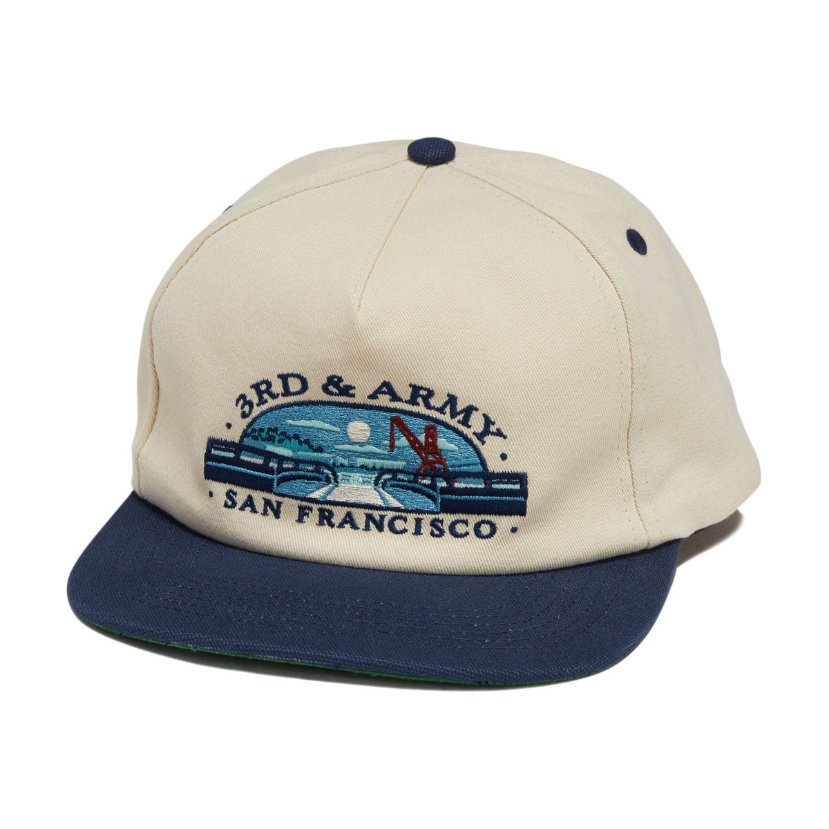 Real 3rd & Army Hat - Natural/Navy image 1