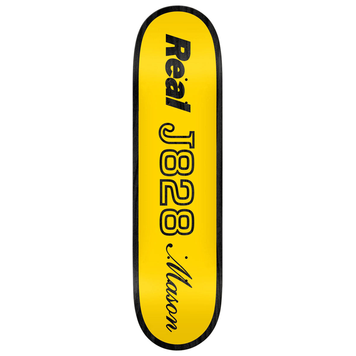 Real Mason Shape Code Skateboard Deck - Yellow - 8.28