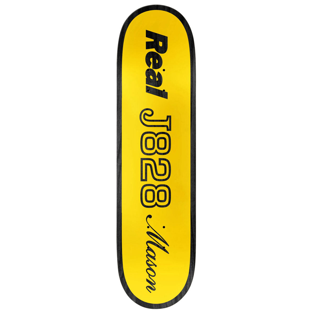 Real Mason Shape Code Skateboard Deck - Yellow - 8.28