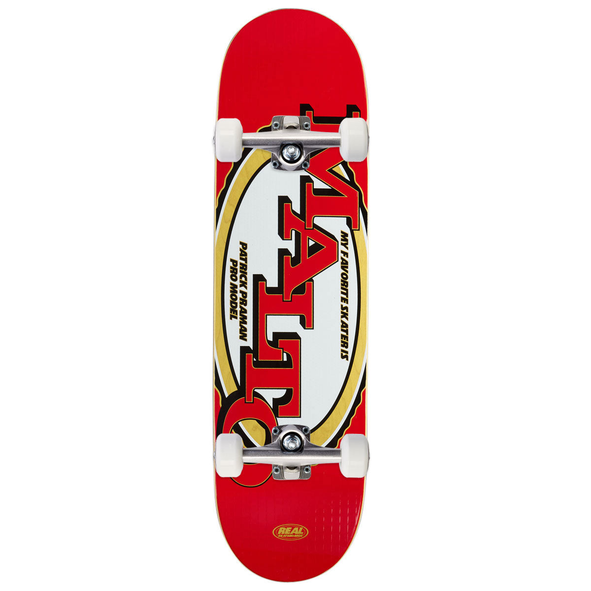 Real Praman Favorite Skater Skateboard Complete - 8.50