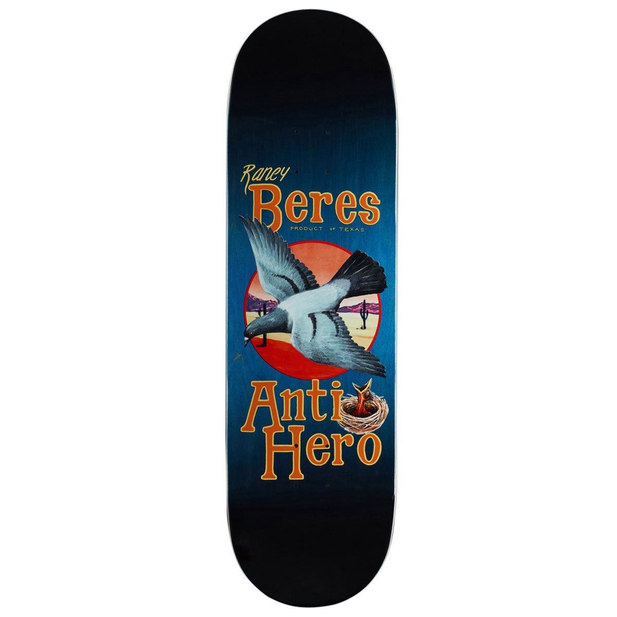 Anti-Hero Raney Homers Skateboard Deck - Blue - 9.02