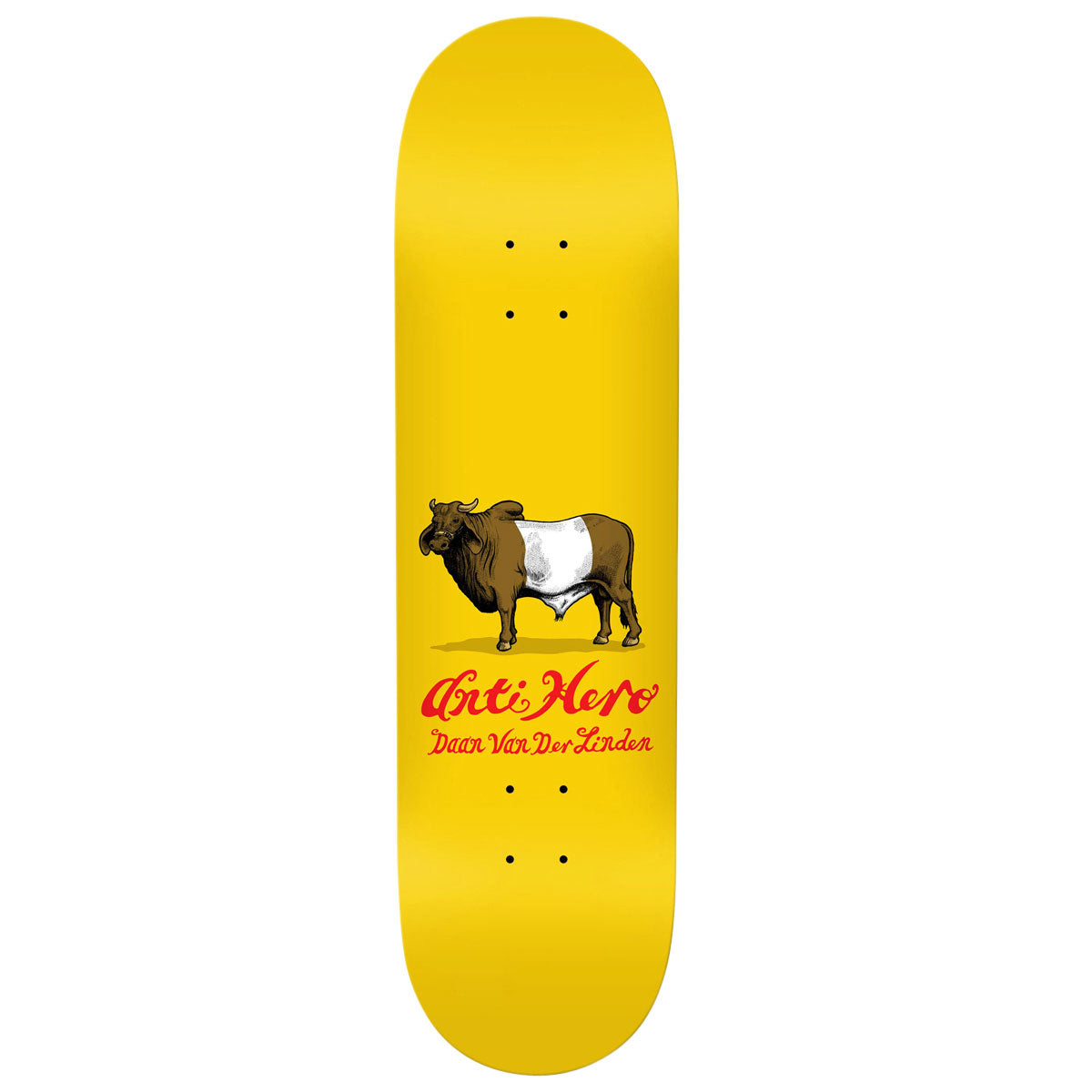 Anti-Hero Daan Dutch Belted Skateboard Deck - Yellow - 8.28