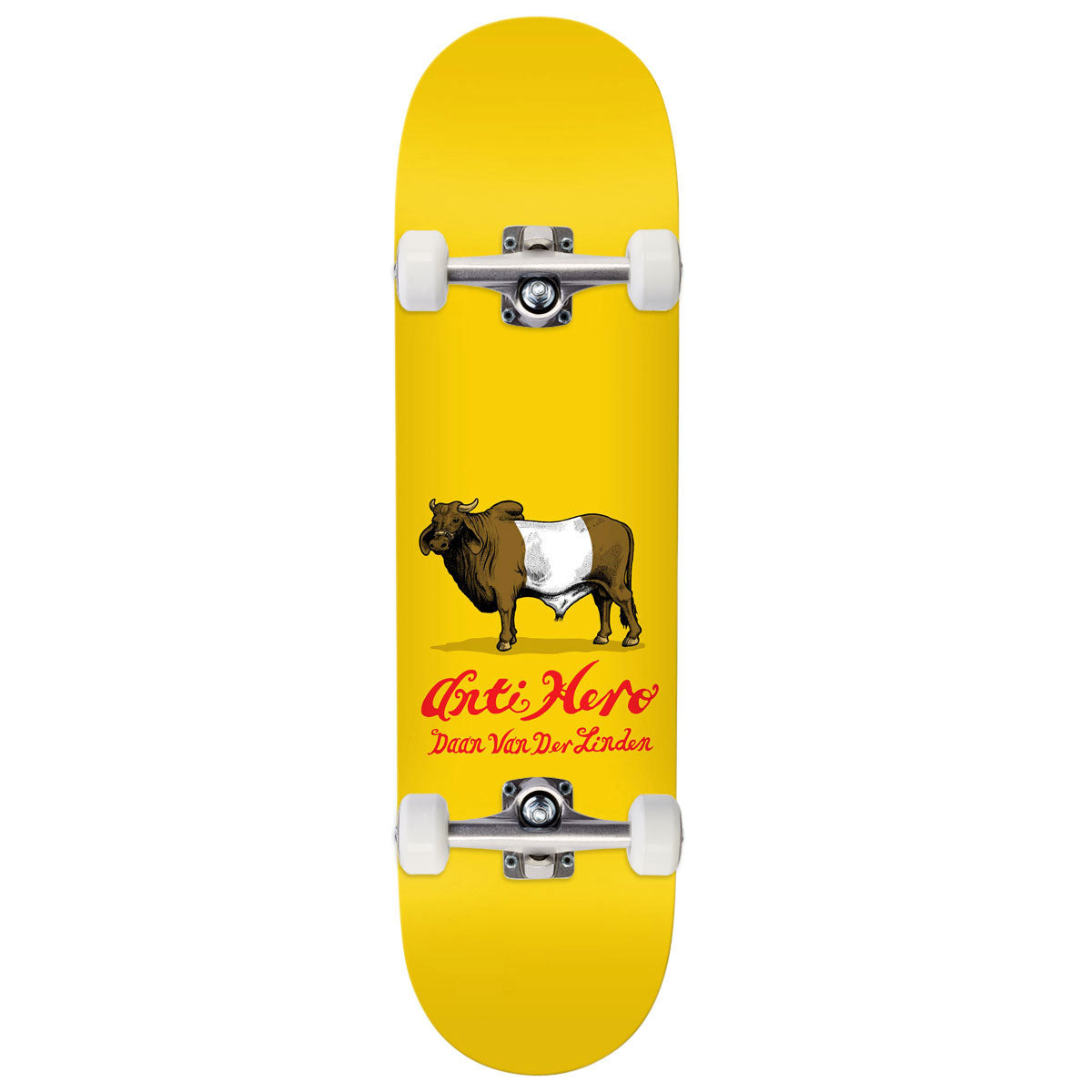 Anti-Hero Daan Dutch Belted Skateboard Complete - Yellow - 8.28