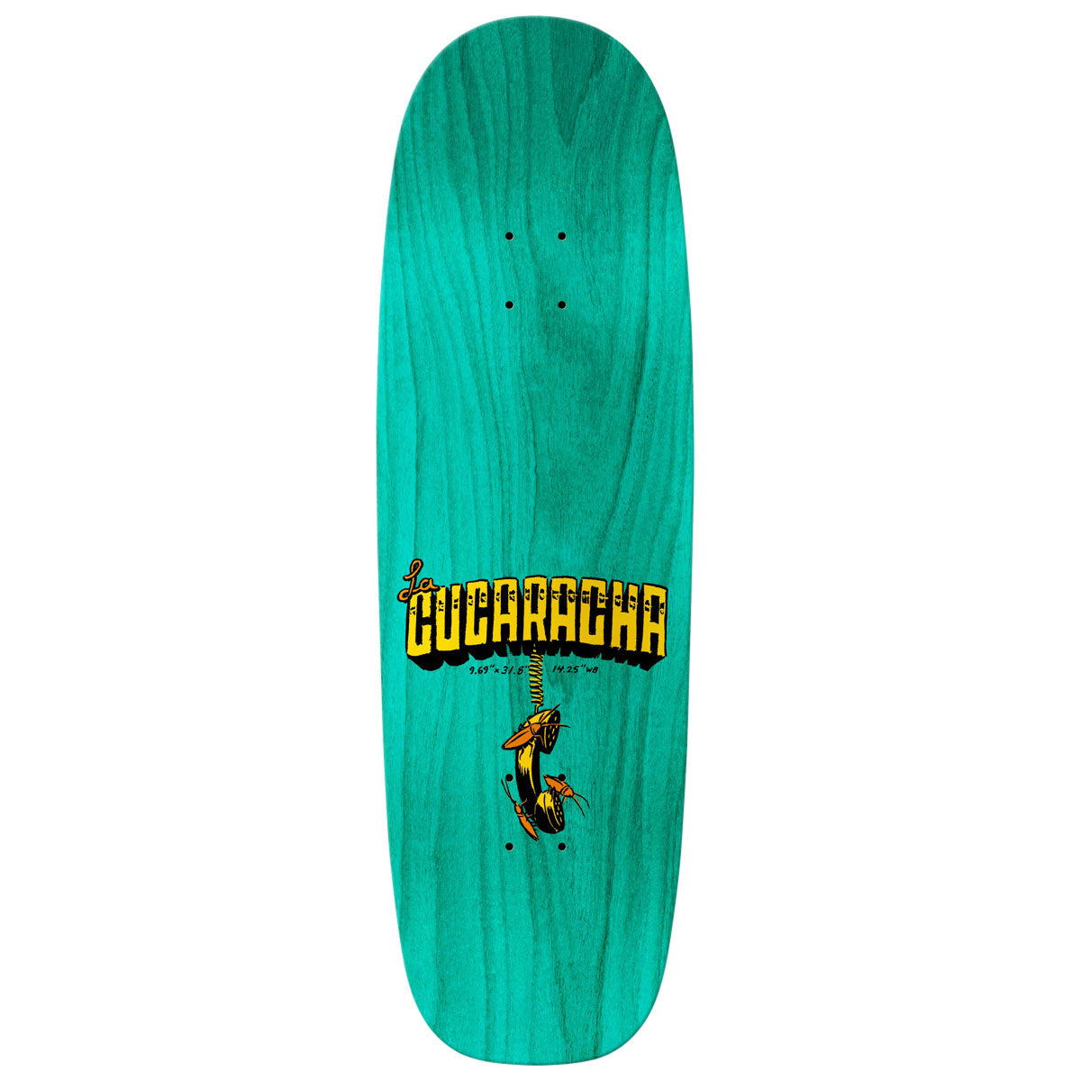 Anti-Hero Team Jalopi Cucaracha Skateboard Deck - Brown - 9.69