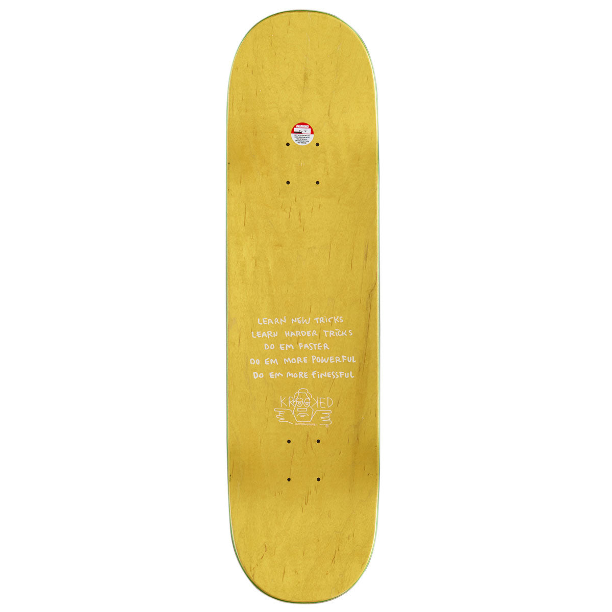 Krooked Marnderson Skull King Skateboard Deck - 8.38