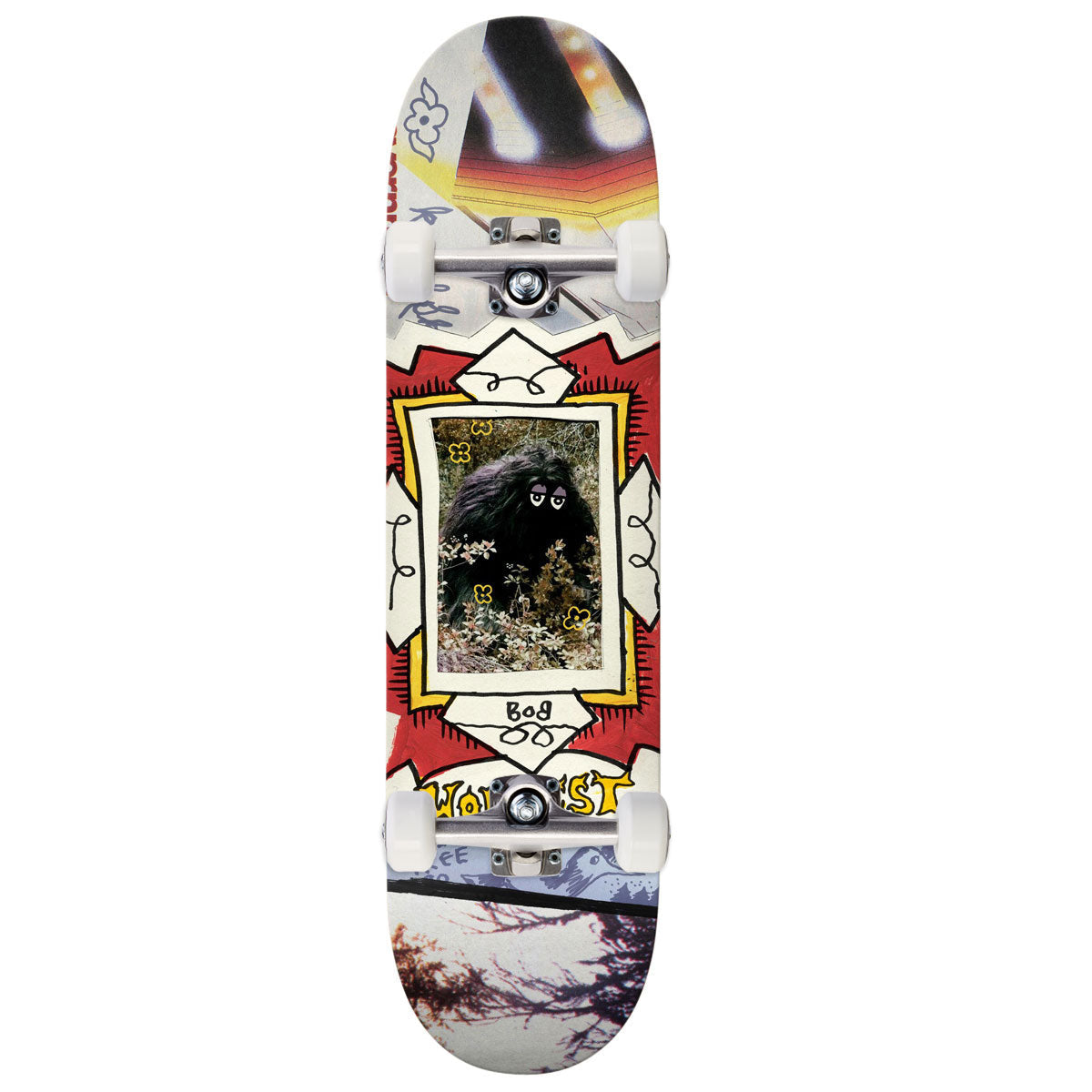 Krooked Worrest Big Foot Twin Tail Skateboard Complete - 8.75