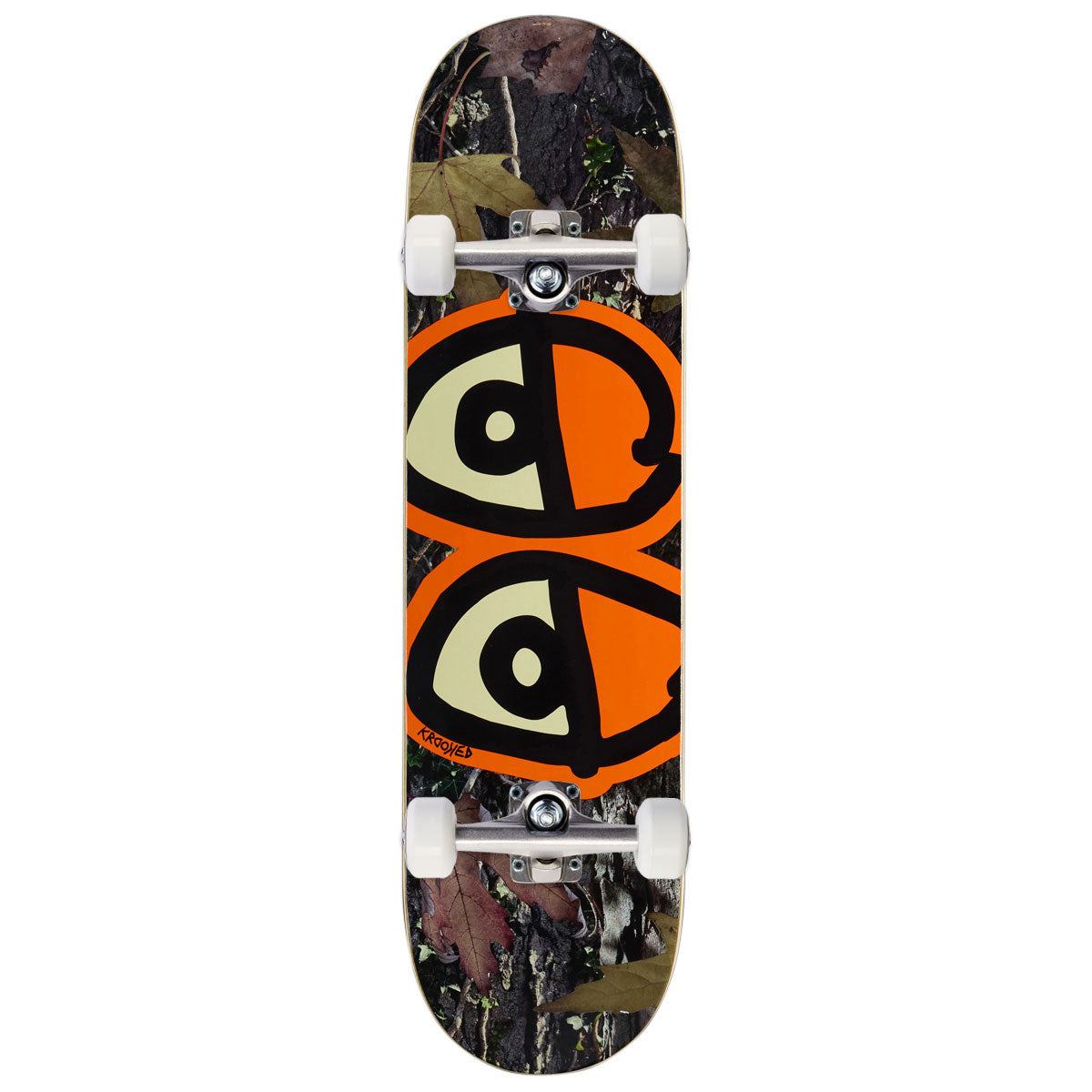 Krooked Team Eyes Skateboard Complete - Orange - 8.25