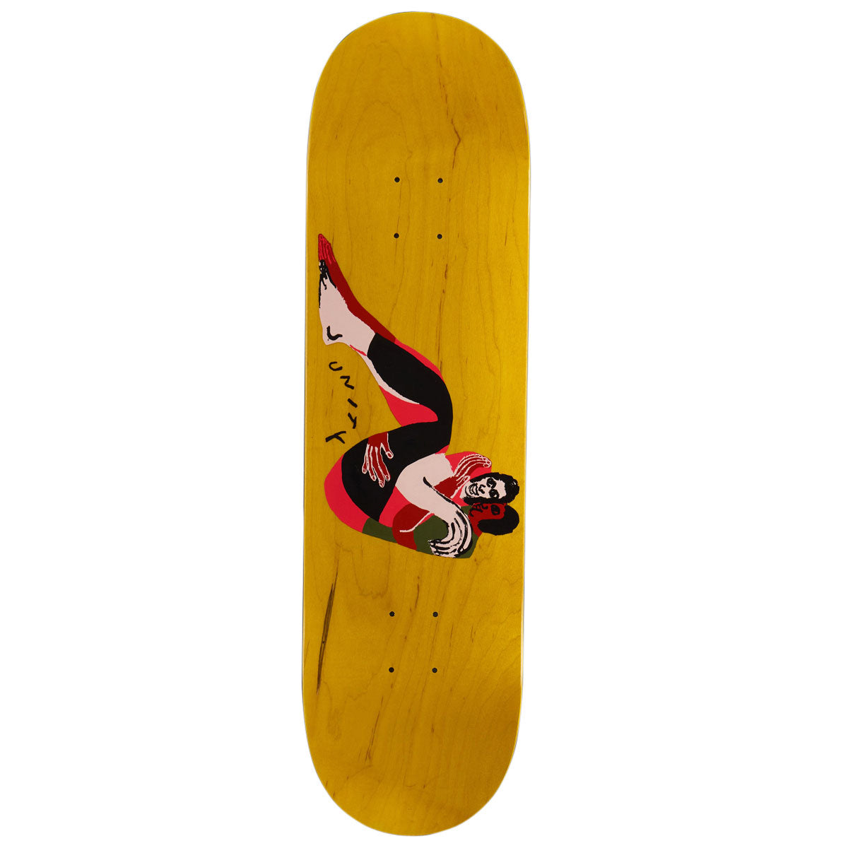 There Unity With You Skateboard Deck - Yellow - 8.50