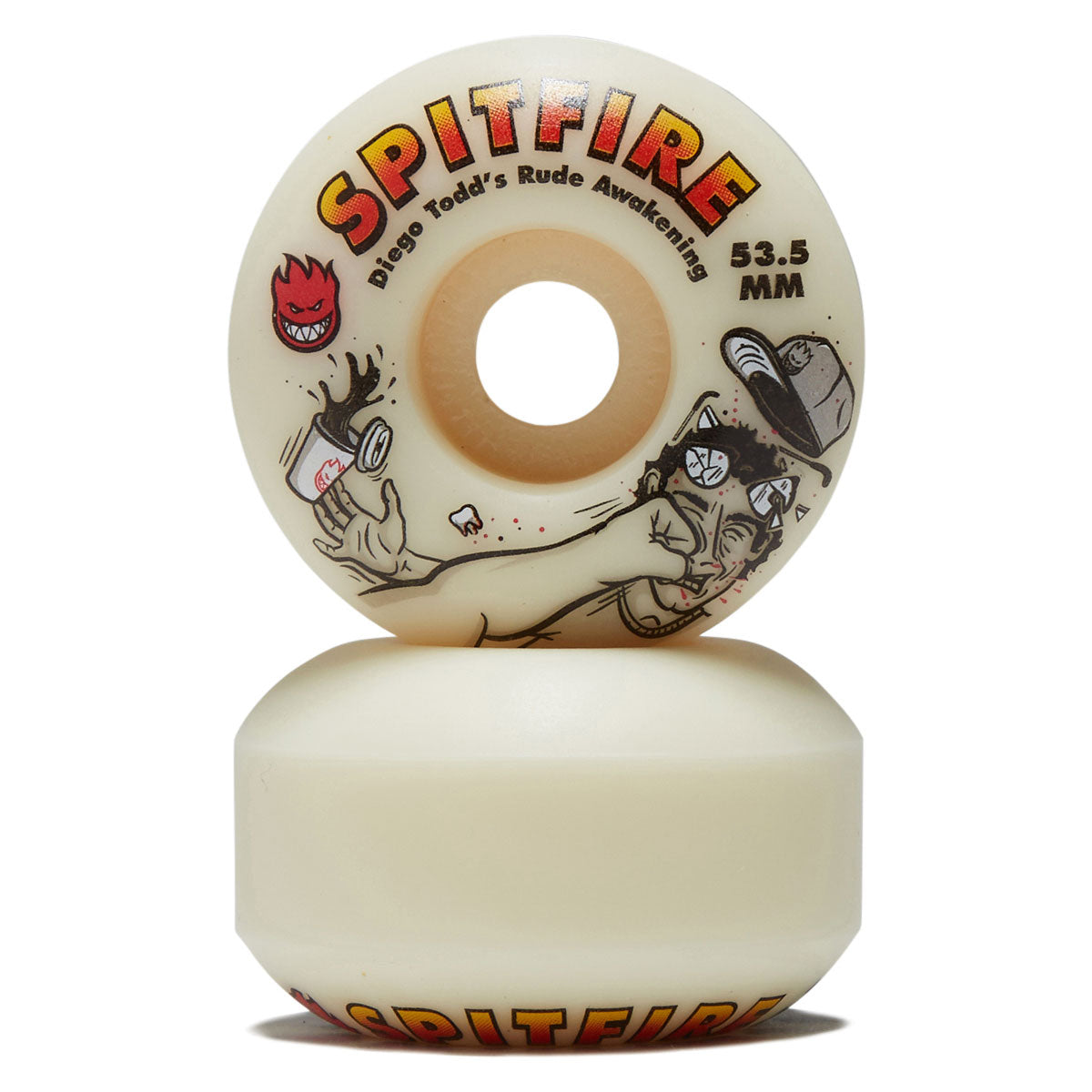 Spitfire F4 99 Diego Rude Awakening Classic Skateboard Wheels - Natural - 54mm image 2