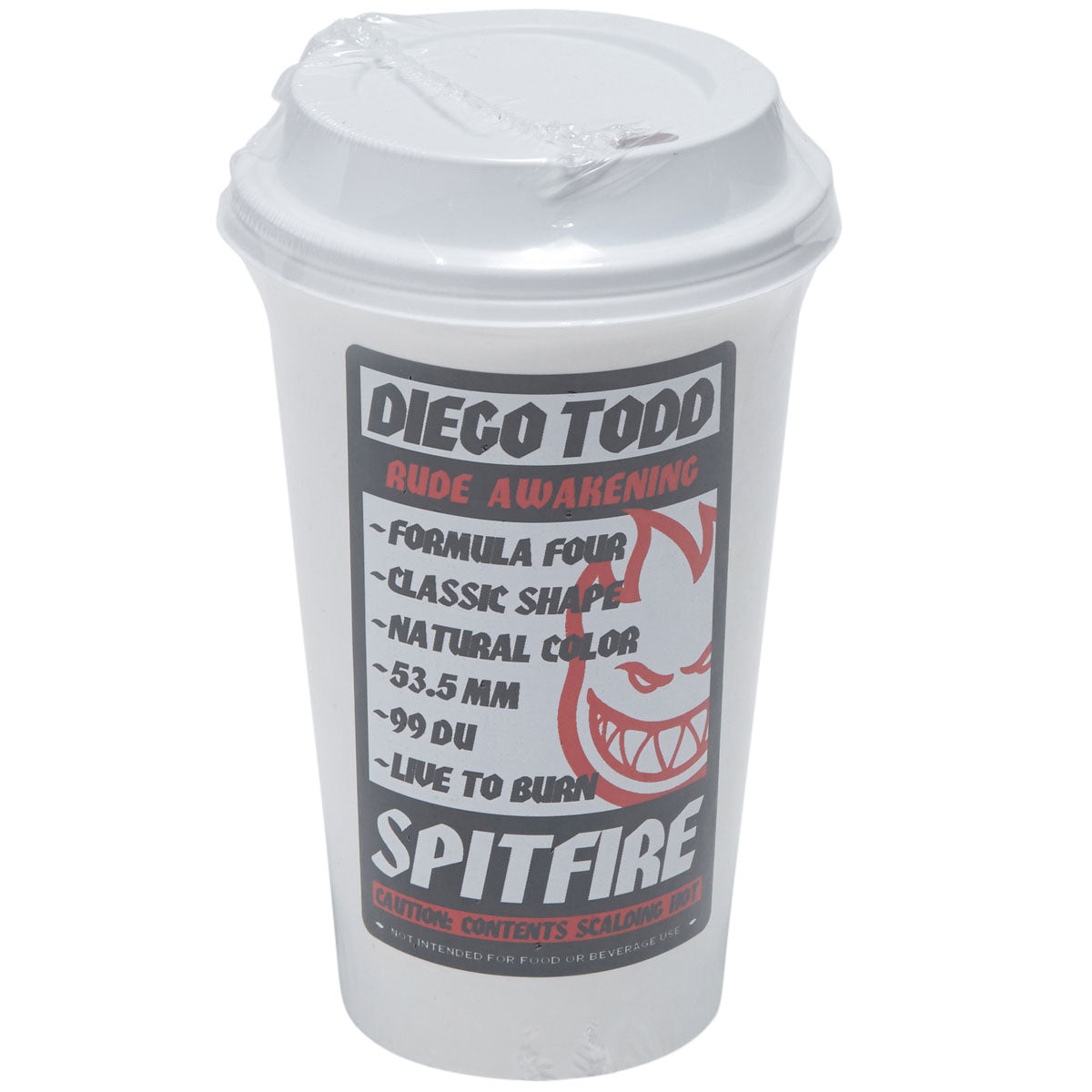 Spitfire F4 99 Diego Rude Awakening Classic Skateboard Wheels - Natural - 54mm image 4
