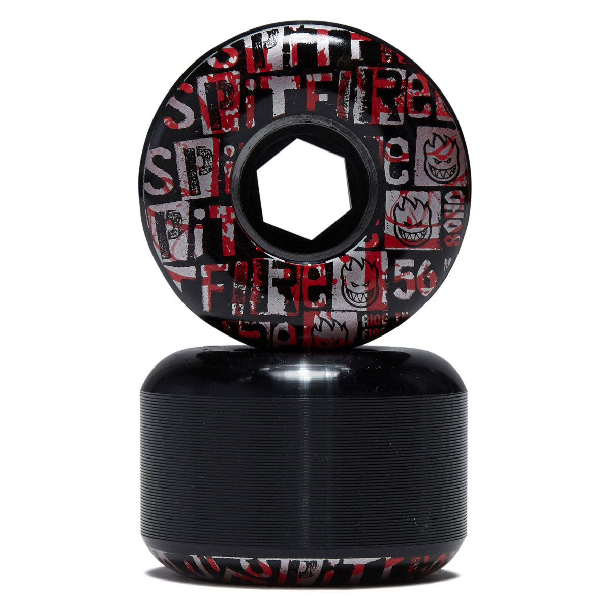 Spitfire 80HD Team Ransom Radial Full Skateboard Wheels - Black - 56mm image 2