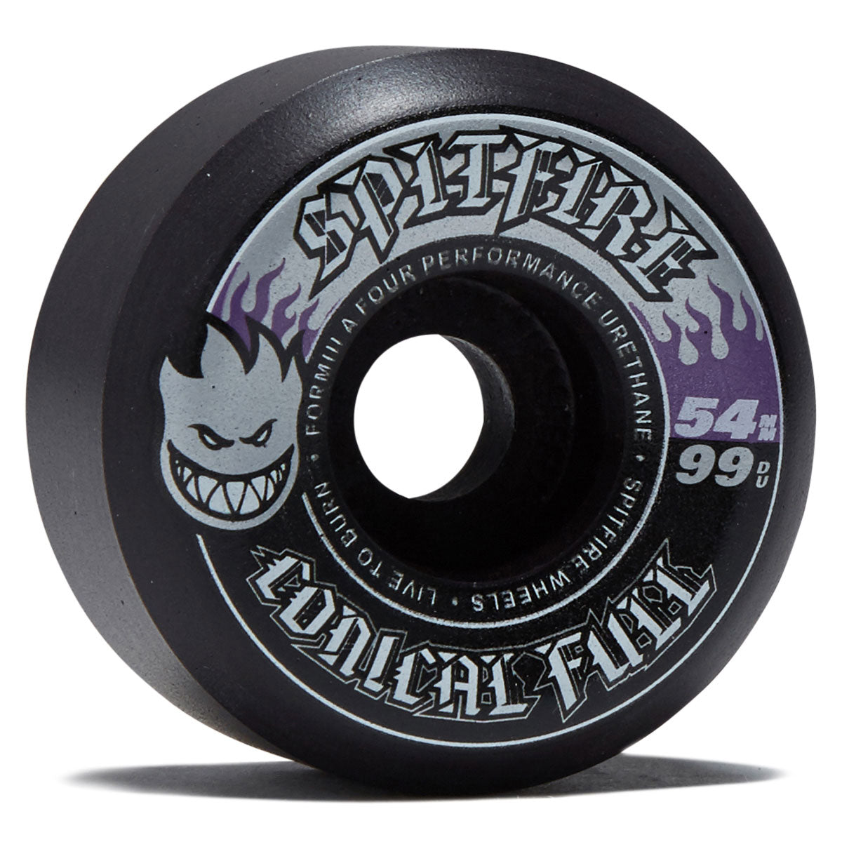 Spitfire F4 99 Team Color Pack Conical Full Skateboard Wheels - Black - 54mm image 1