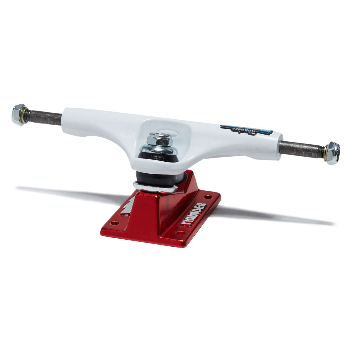 Thunder Team Flash Hollow Lights Skateboard Trucks - White/Red - 147mm image 2