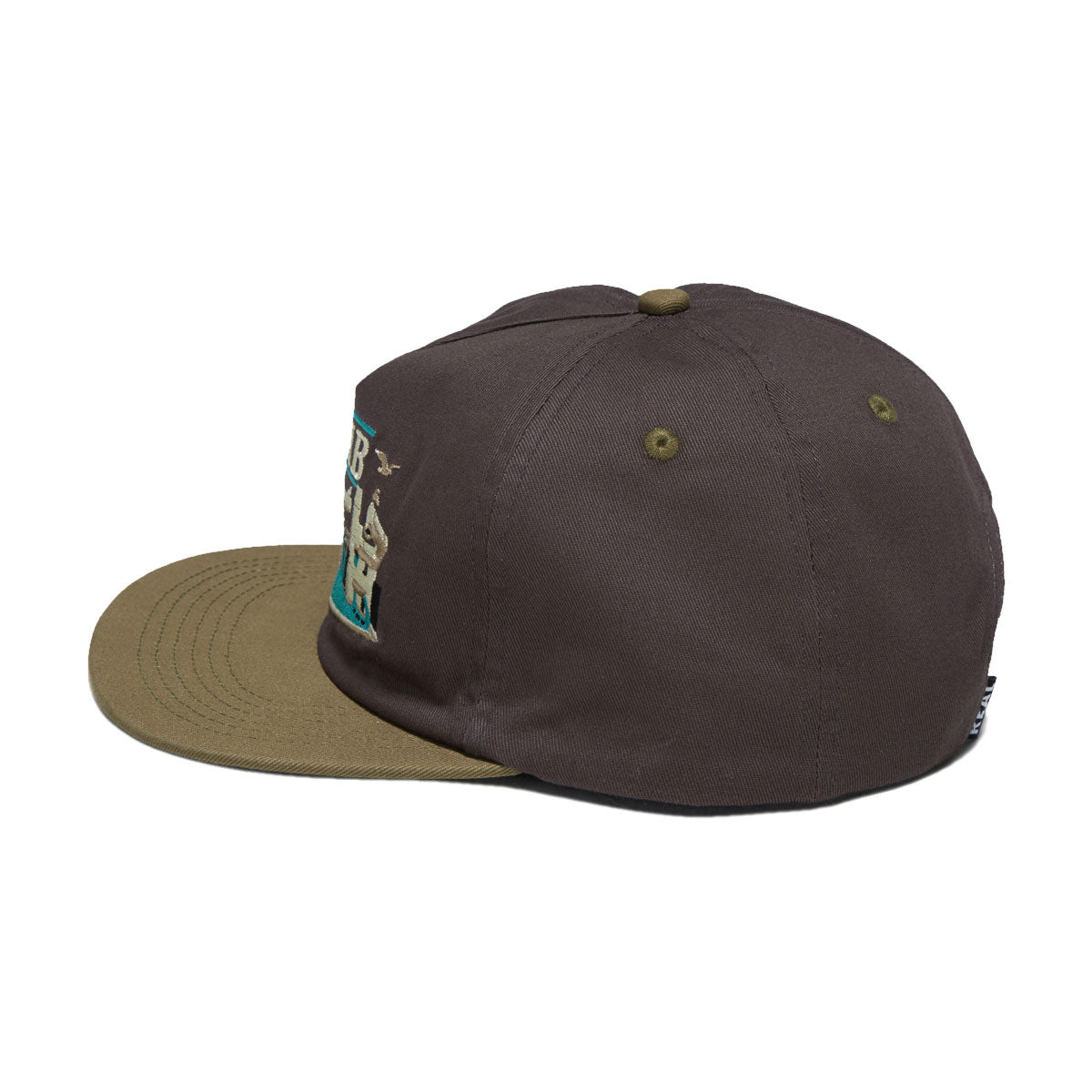 Real EMB Hat - Charcoal/Tan image 3