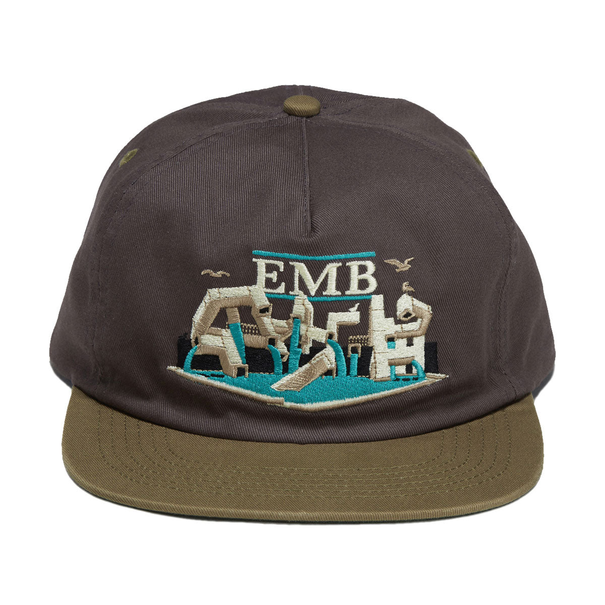 Real EMB Hat - Charcoal/Tan image 5