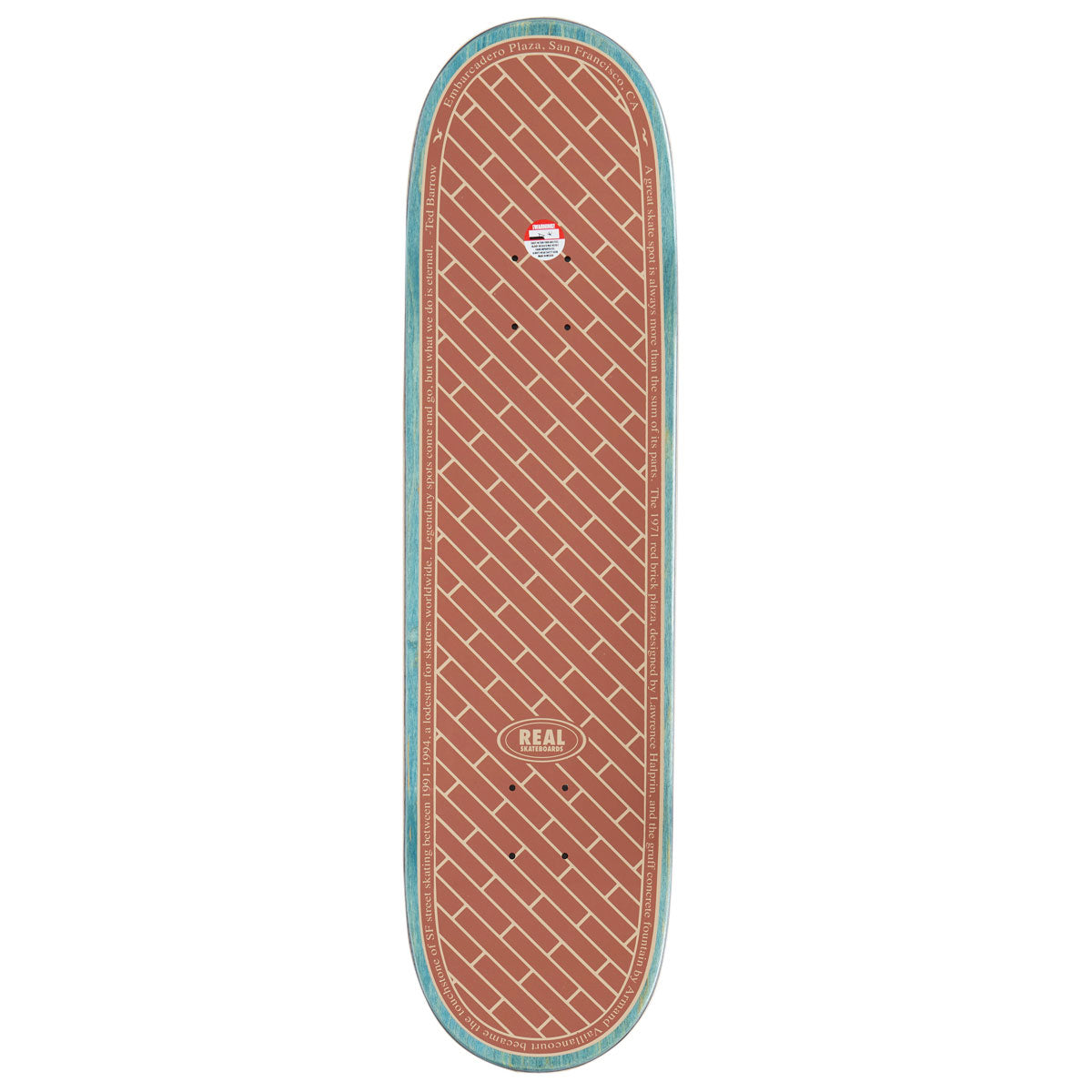 Real EMB Team Skateboard Deck - White - 8.50