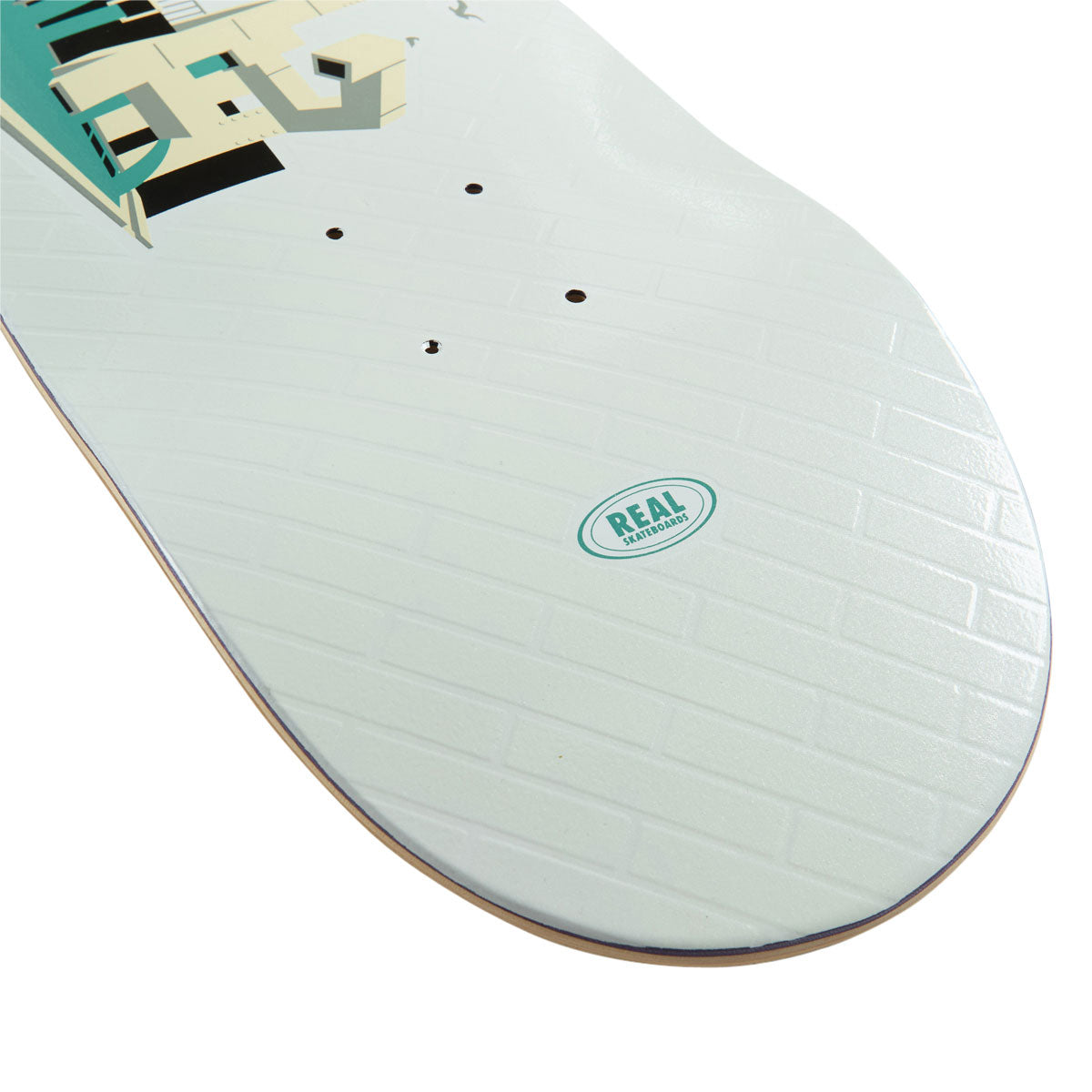 Real EMB Team Skateboard Deck - White - 8.50