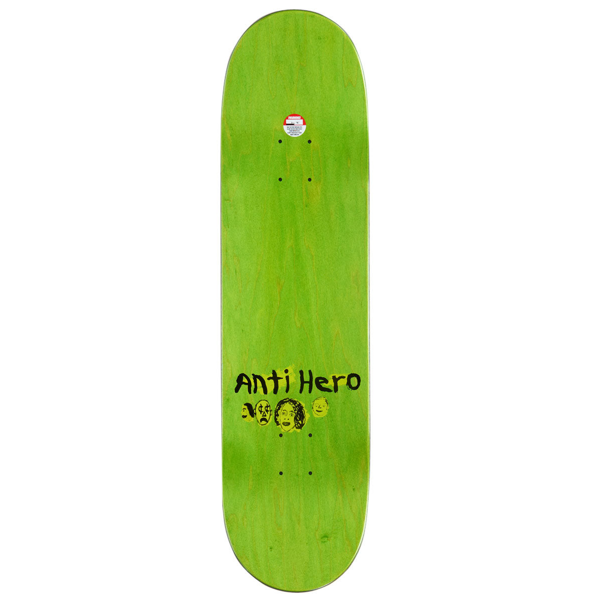 Anti-Hero Daan Expressions Skateboard Deck - Blue - 8.28