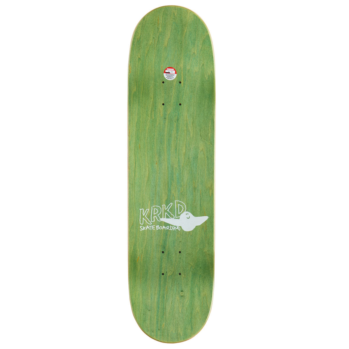 Krooked Kamo Wheel Wells Skateboard Deck - White - 8.50