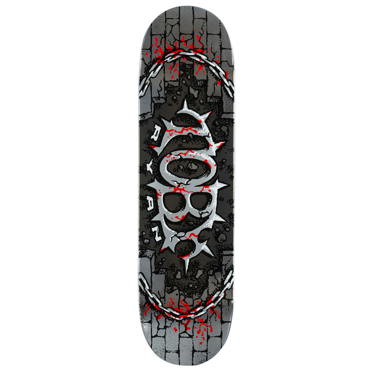 Real Toby Ryan Oval Skateboard Deck - Silver - 8.38
