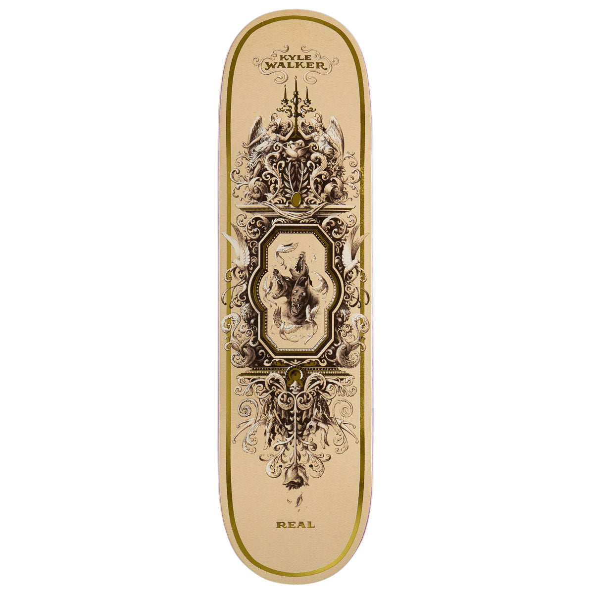 Real Kyle Cerberus True Fit Skateboard Deck - Beige - 8.25