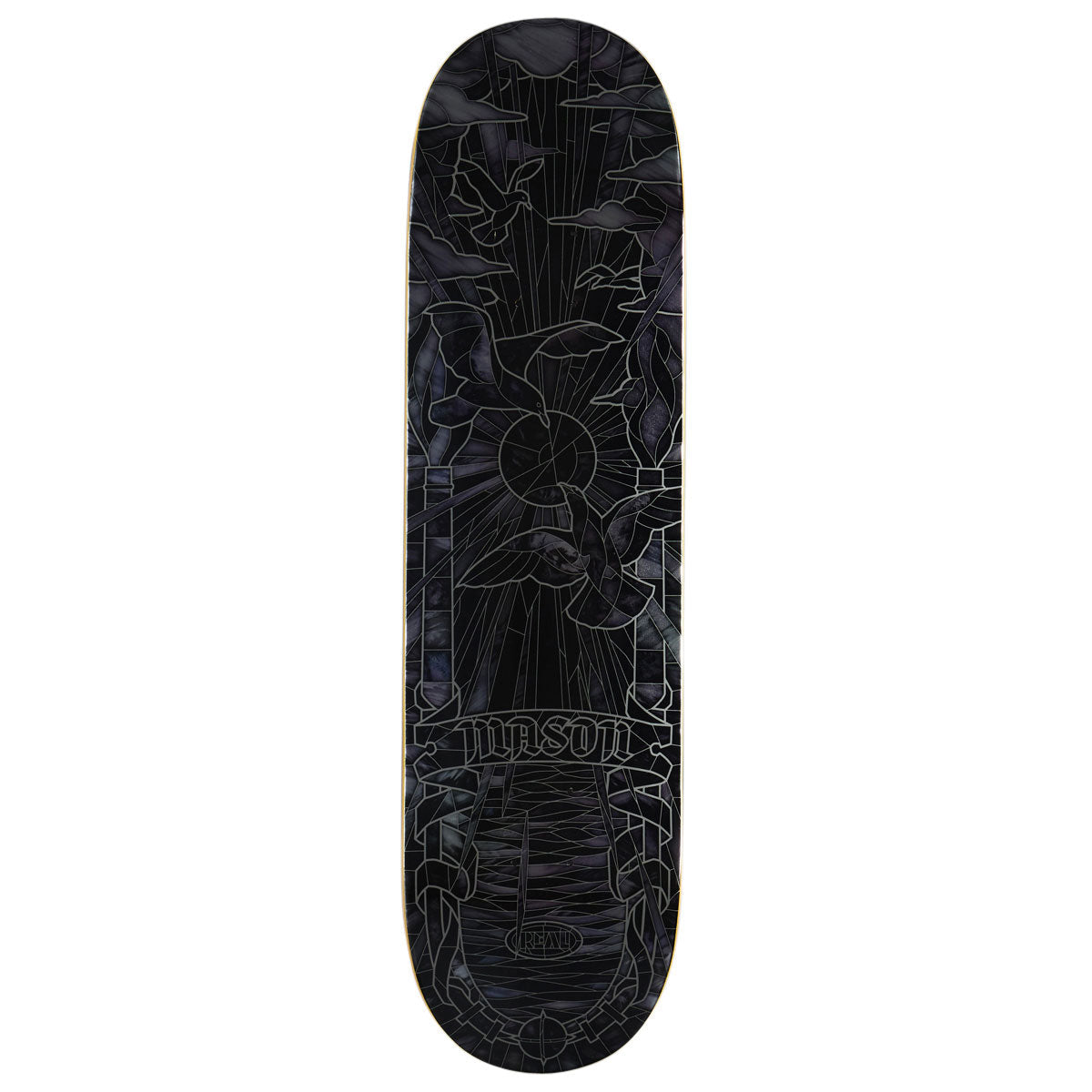 Real Mason Black Sunday Cathedral Skateboard Deck - Black - 8.25