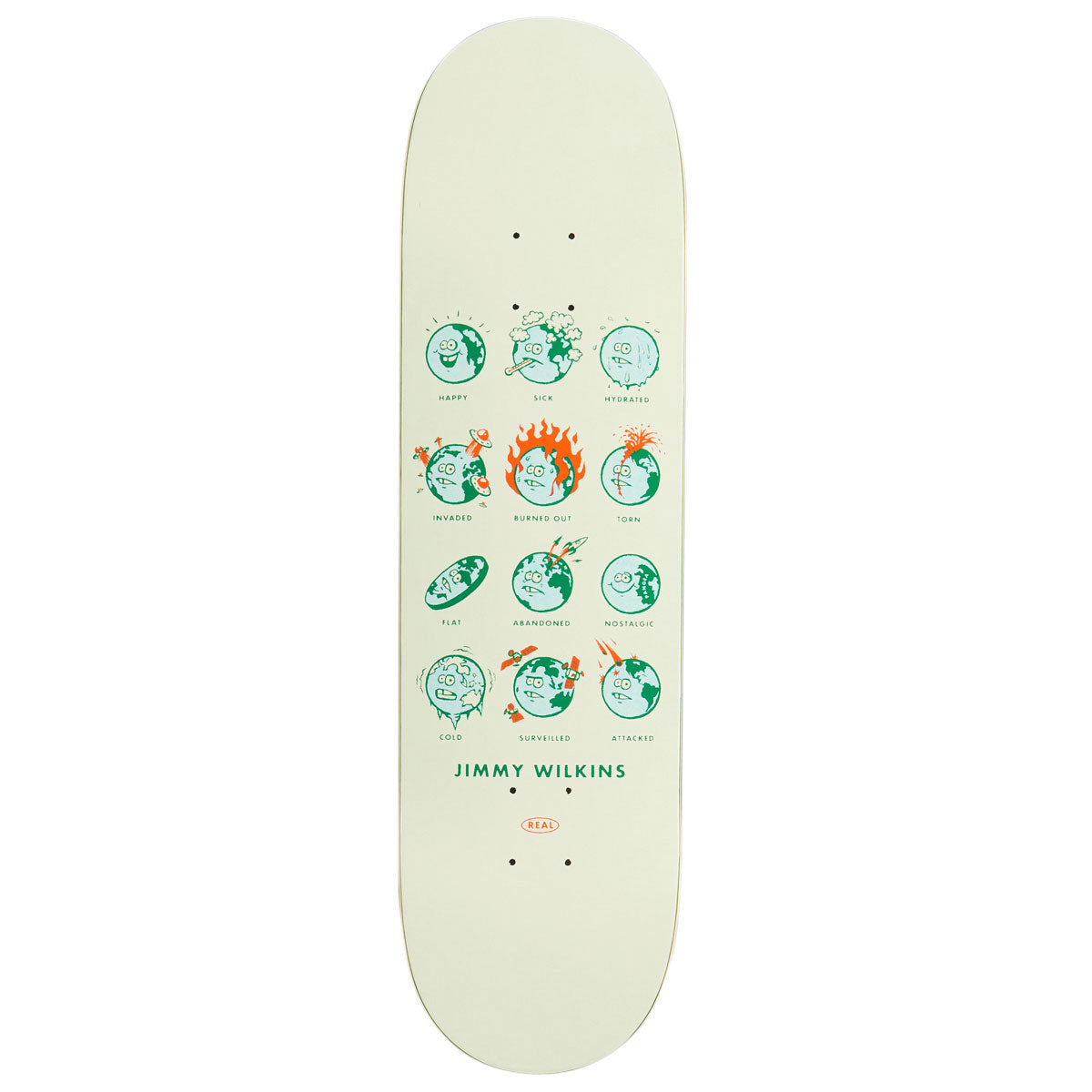 Real Jimmy How Are You Skateboard Deck - Cream - 8.50