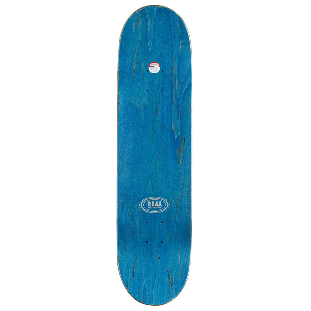 Real Team Barbed Wire Foil Oval Skateboard Deck - Black - 8.12