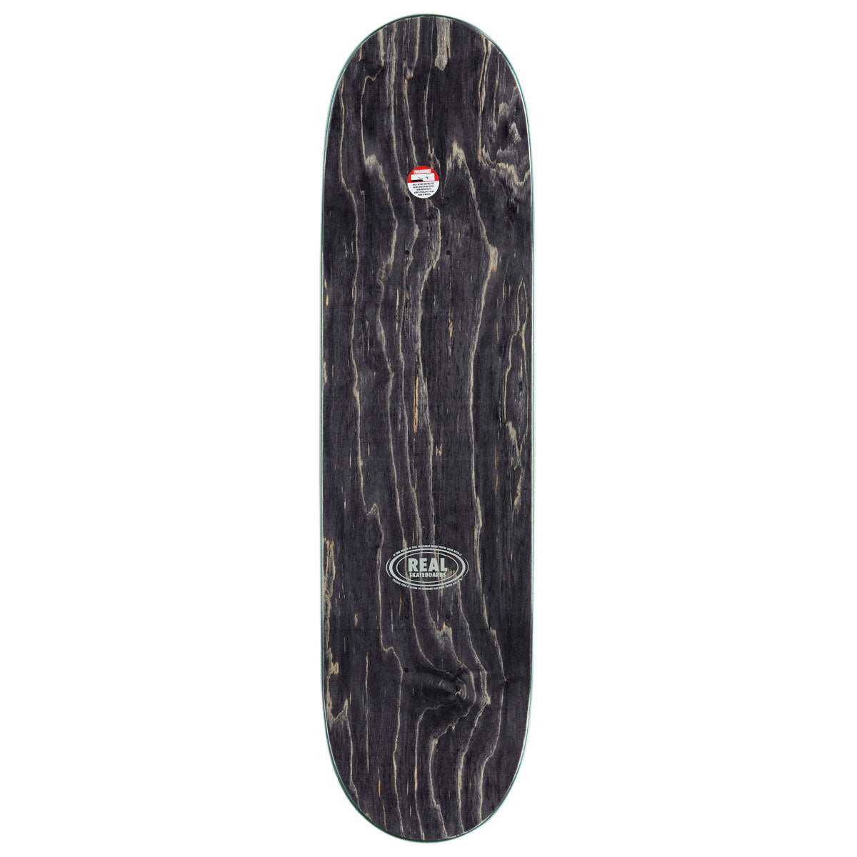 Real Team Barbed Wire Foil Oval Skateboard Complete - Black - 8.50